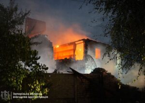 З'явилося відео "прильоту" по будинку в Запоріжжі