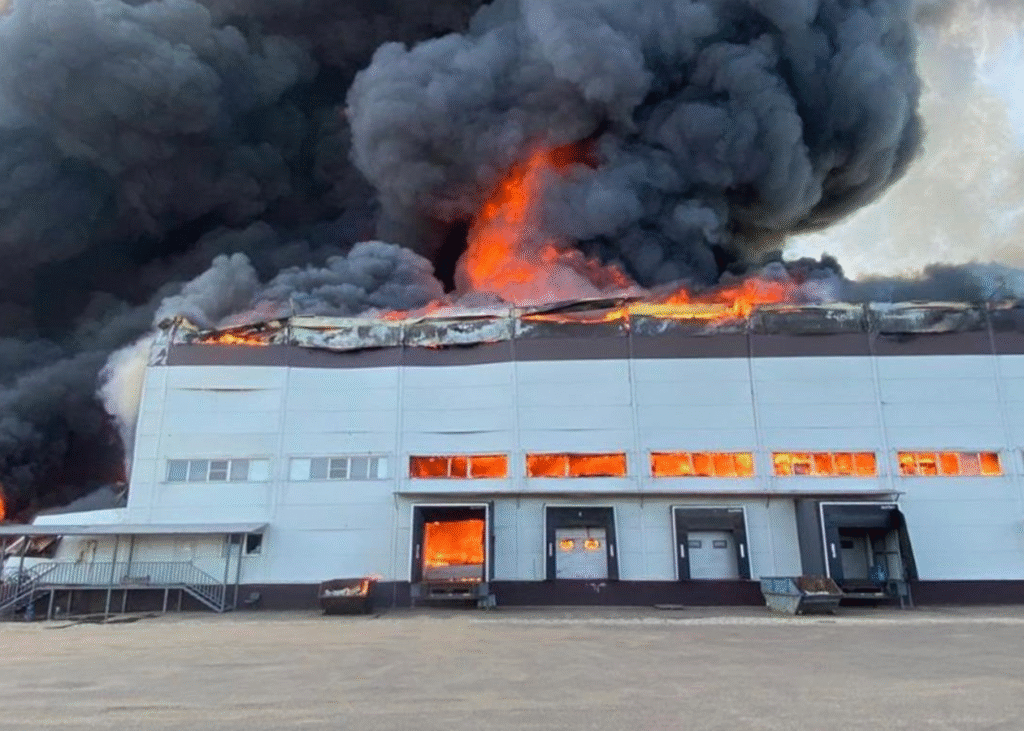 Під Москвою сталася потужна пожежа
