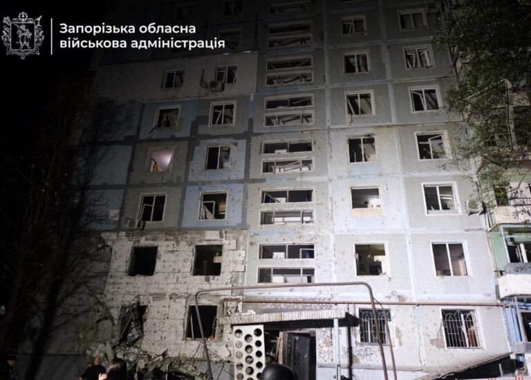 Удар по Запоріжжю: загинула людина, дев’ять поранені