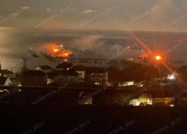 Удар по порту в Туапсе: з’явилися нові кадри