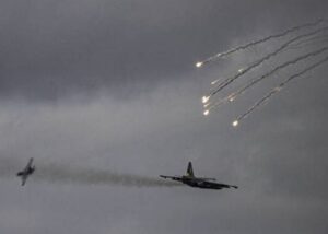 Повітряні Сили показали відбиття комбінованого удару РФ