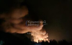 У Криму посилився блекаут після чергового нічного нальоту: Дрони вразили Таврійську ТЕС  у Сімферополі, що забезпечує левову частку генерації на півострові. Вражено й інші важливі цілі
