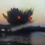 Відомий стан Чонгарського мосту після повторного удару