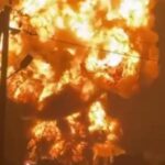 Під Ставрополем ефектно палає нафтобаза