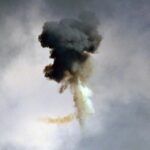 Знищення "шахеда" в небі над Києвом