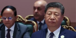 Голова КНР Сі Цзіньпін присутній на засіданні в межах саміту БРІКС у Нью-Делі (Індія) 13 вересня 2026 року. Фото: REUTERS
