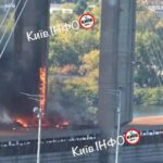 Росіяни завдали удару по Південному мосту в Києві